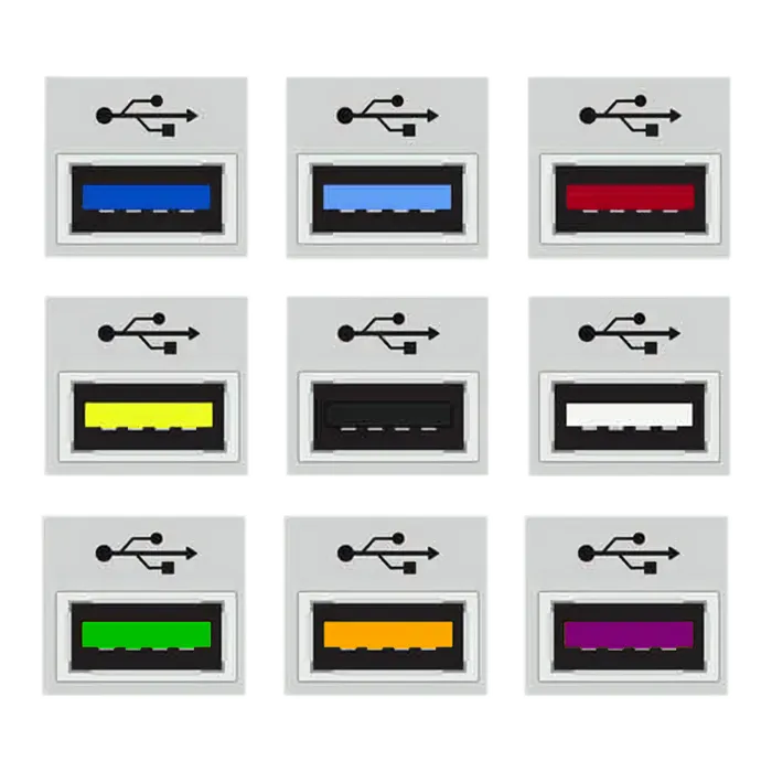 معرفی رنگ های مختلف پورت USB