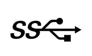 علامت SS بالای پورت USB